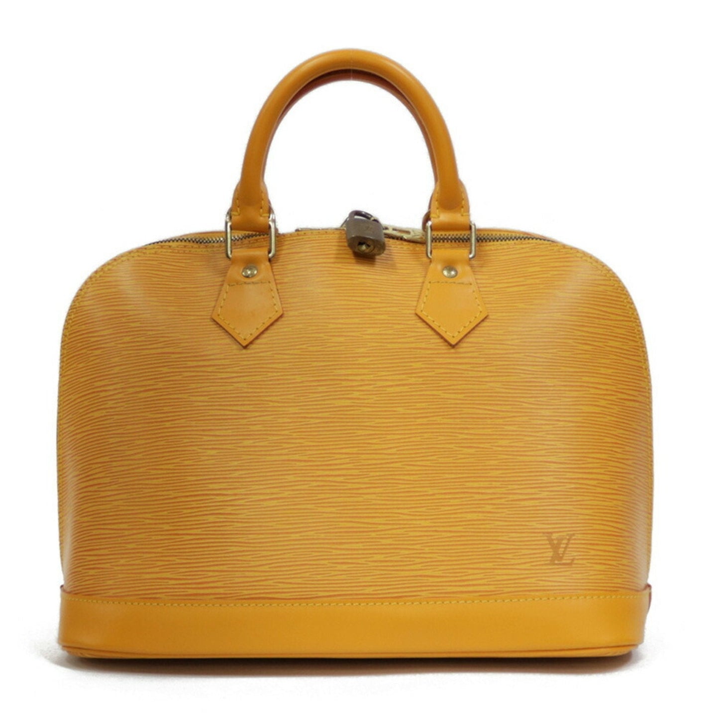 LOUIS VUITTON Alma PM Epi Tote Bag M52149 Yellow Ladies