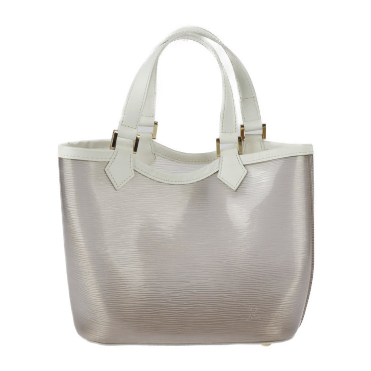 Louis Vuitton  Mini Lagoon Bay Epi Plage Handbag M92263 PVC Leather Greige White Gold Hardware