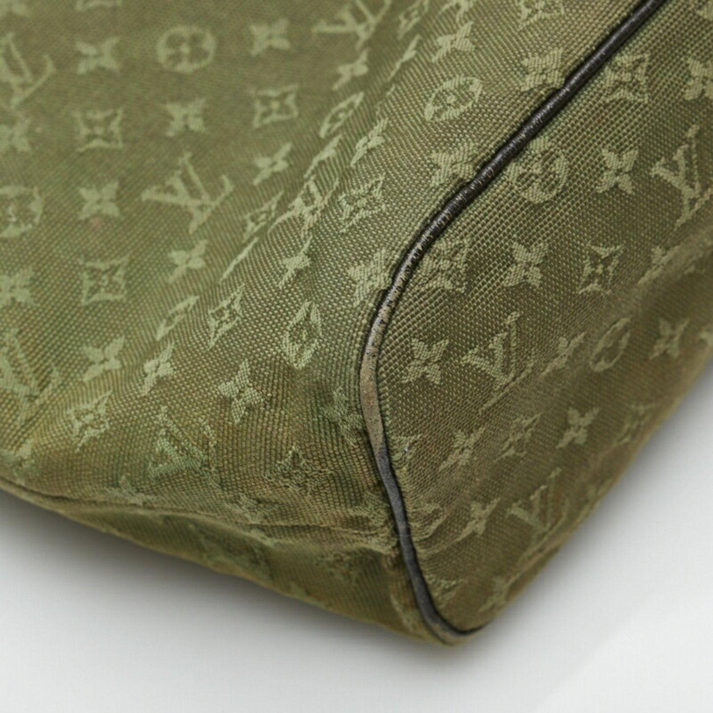 Louis Vuitton  Monogram Lucile GM Shoulder Bag Tote M92681 Green Dark Brown Canvas Leather Women's