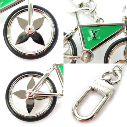 Louis Vuitton  Charm Keychain Bijou Sac Bike Metal Silver x Green  M77148