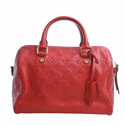 LOUIS VUITTON Empreinte Speedy Bandouliere 25 Handbag M40758 Red Ladies