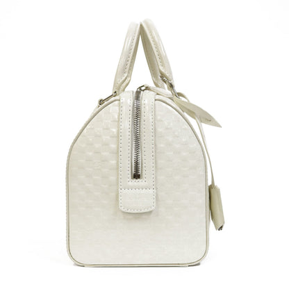 Louis Vuitton 2Way Bag Damier Facet Speedy M48903 White Women's Leather