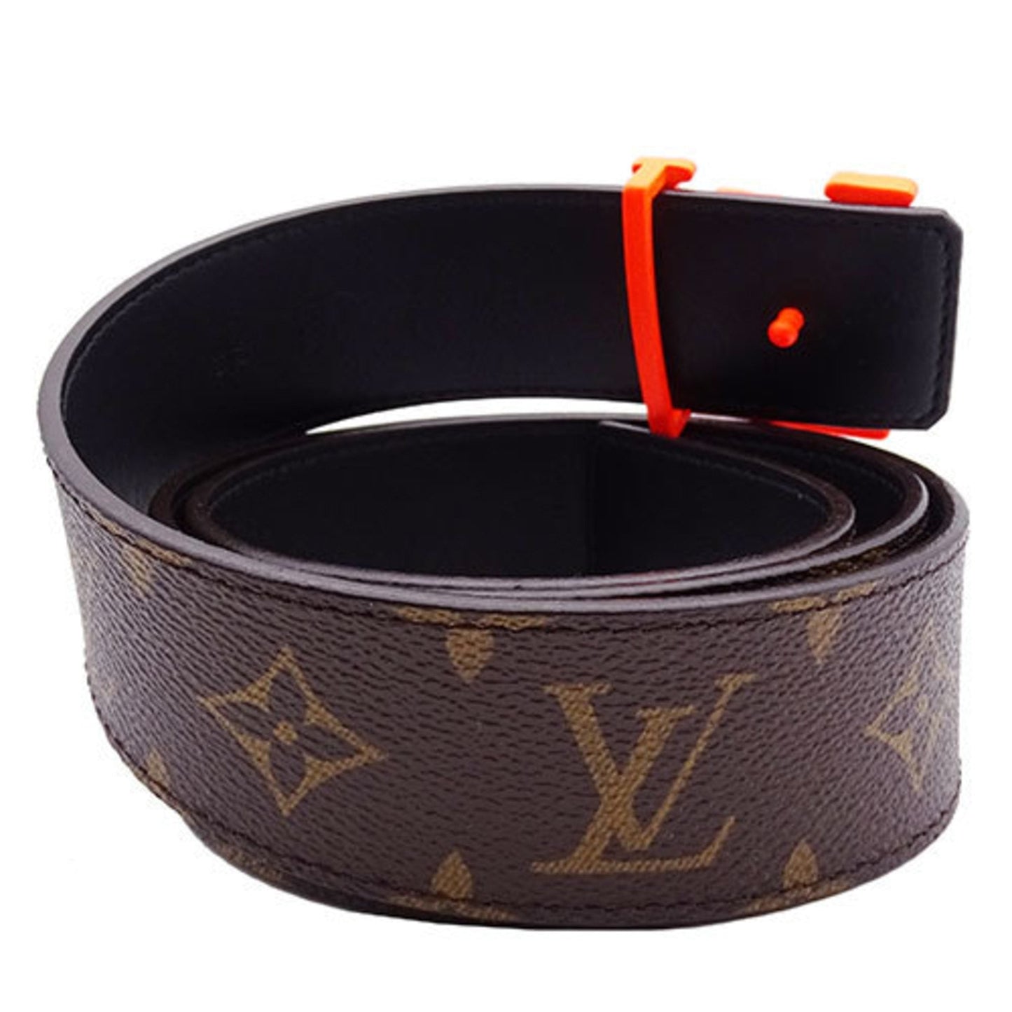 Louis Vuitton  Belt Monogram Men's Sun Tulle LV Shape Orange MP216