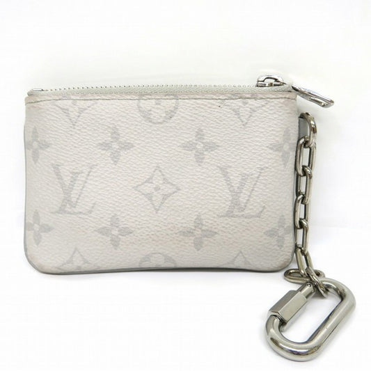 Louis Vuitton  Monogram Zipped Pouch PM M67809 White Logo Brand Accessory Key Case Coin