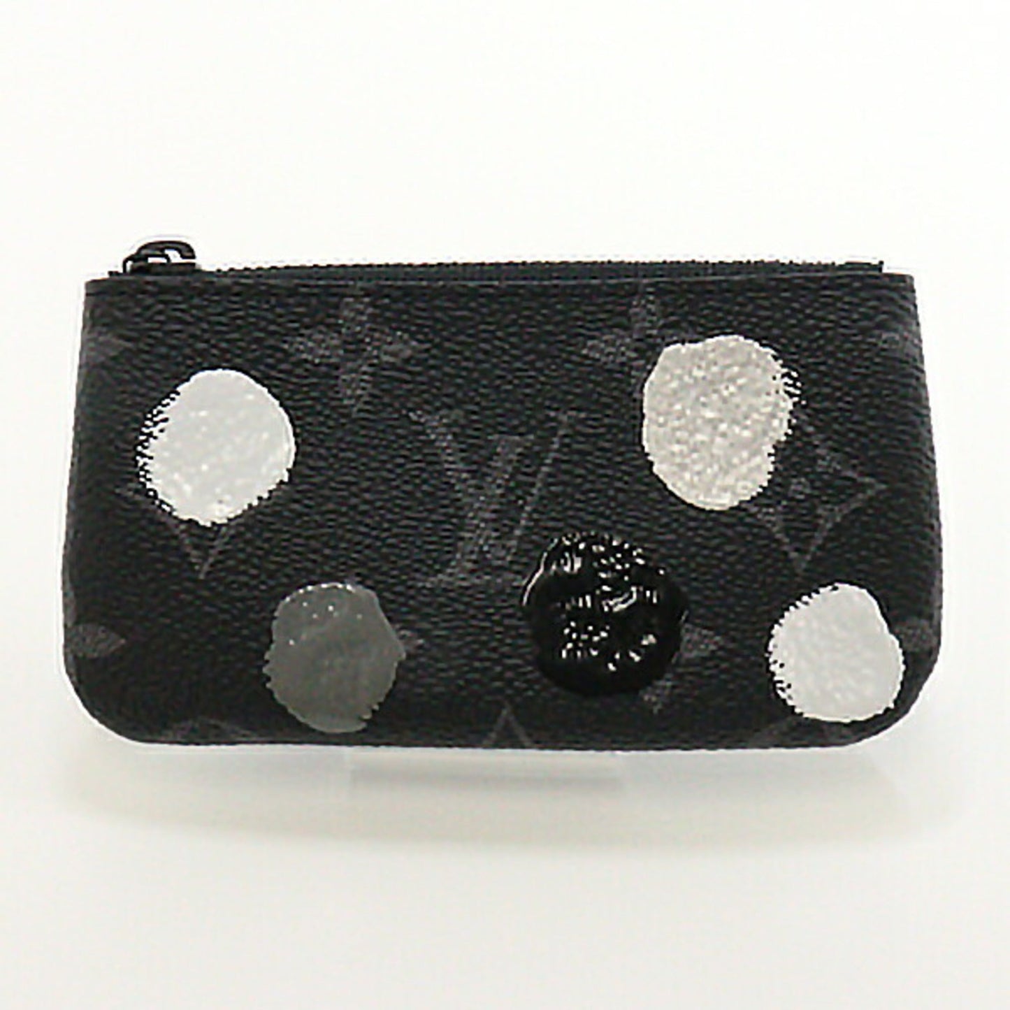 Louis Vuitton  Yayoi Kusama Collaboration Coin Case Key Pouch Black Dot Pattern