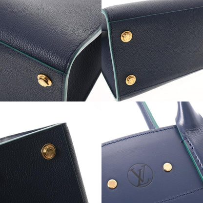 Louis Vuitton  City Steamer MM Navy/Green Women's Leather Bag