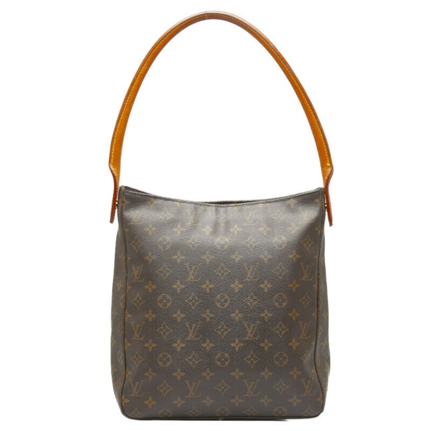 Louis Vuitton  Monogram Looping GM Shoulder Bag Handbag M51145 Brown PVC Leather Ladies