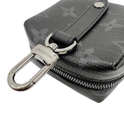 Louis Vuitton  Bijoux Sack Square Pouch MP2467 Shiny Monogram Eclipse Rainbow Key Ring Bag Charm Belt Waist Men's