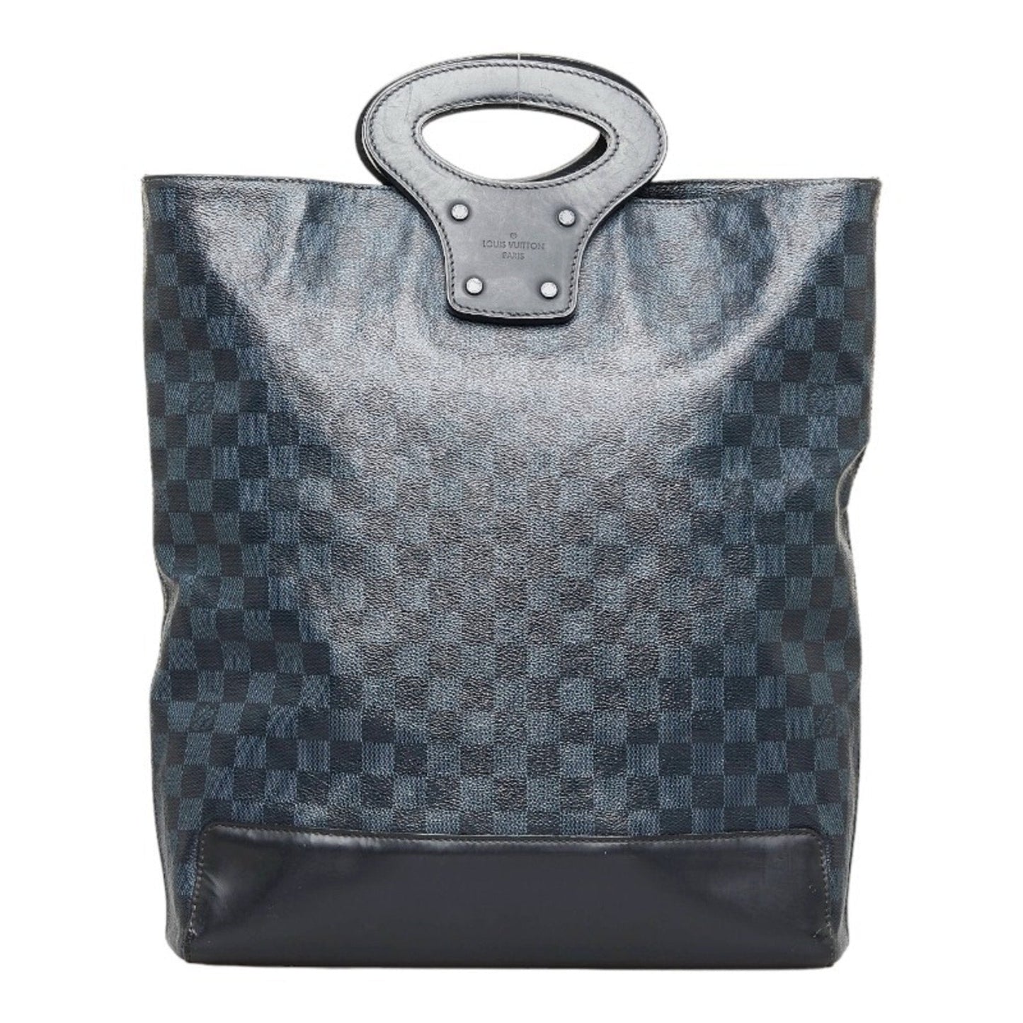 Louis Vuitton  Damier Cobalt Tote NS Handbag Shoulder Bag N51100 Navy PVC Leather Women's