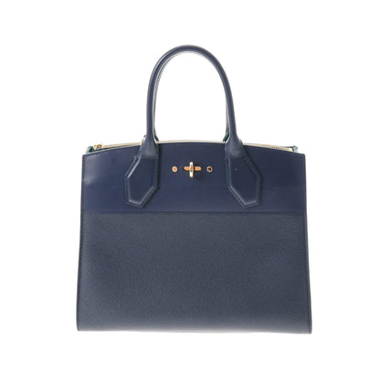 Louis Vuitton  City Steamer MM Navy/Green Women's Leather Bag