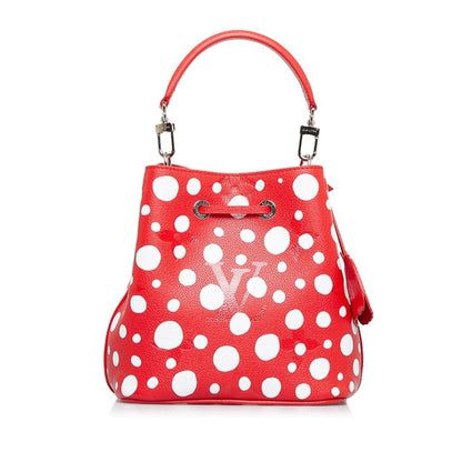 Louis Vuitton  Neonoe BB x Yayoi Kusama Polka Dot Handbag Shoulder Bag M46413 Red White Leather Women's