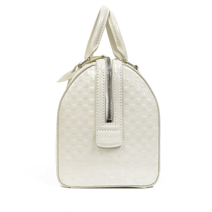 Louis Vuitton 2Way Bag Damier Facet Speedy M48903 White Women's Leather