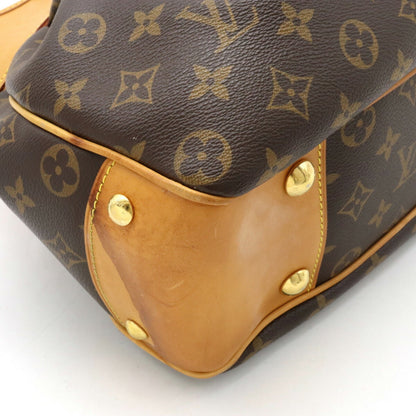 Louis Vuitton  Monogram Boesi PM Handbag Tote Bag Turnlock M45715