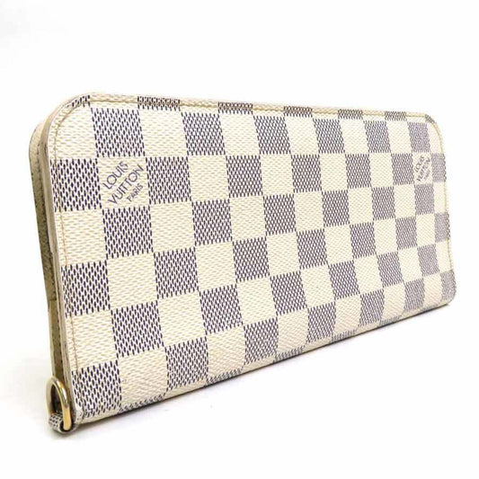 Louis Vuitton  Bifold Long Wallet Damier Azur Portefeuille Unsolit Canvas Azure Ladies N63072 e55795a