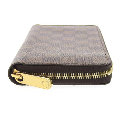 LOUIS VUITTON Damier Zippy Round Long Wallet Ebene N41661