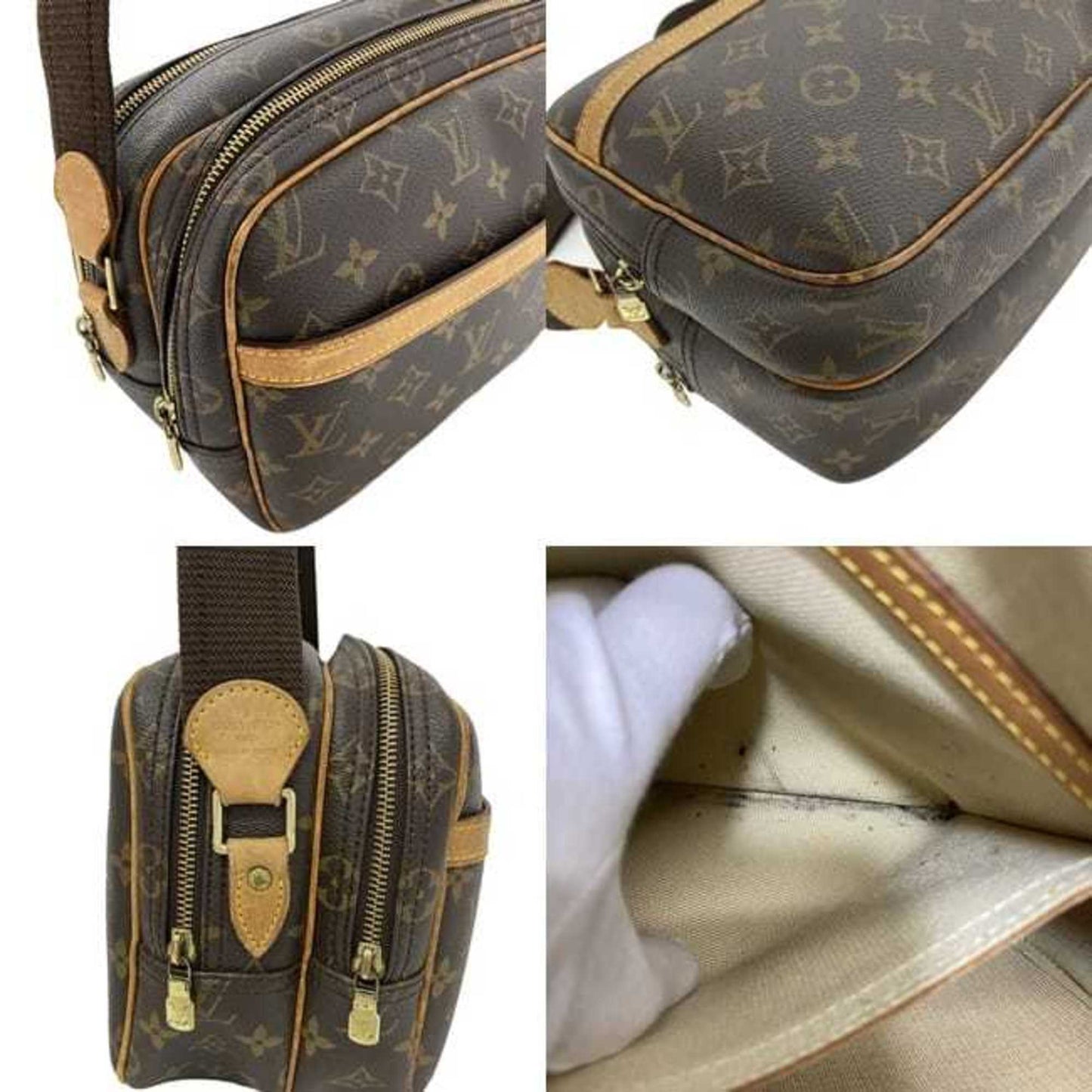 Louis Vuitton  Shoulder Bag Reporter PM Brown Beige Gold Monogram M45254 Canvas Nume SP0030