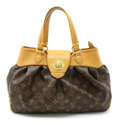 Louis Vuitton  Monogram Boesi PM Handbag Tote Bag Turnlock M45715