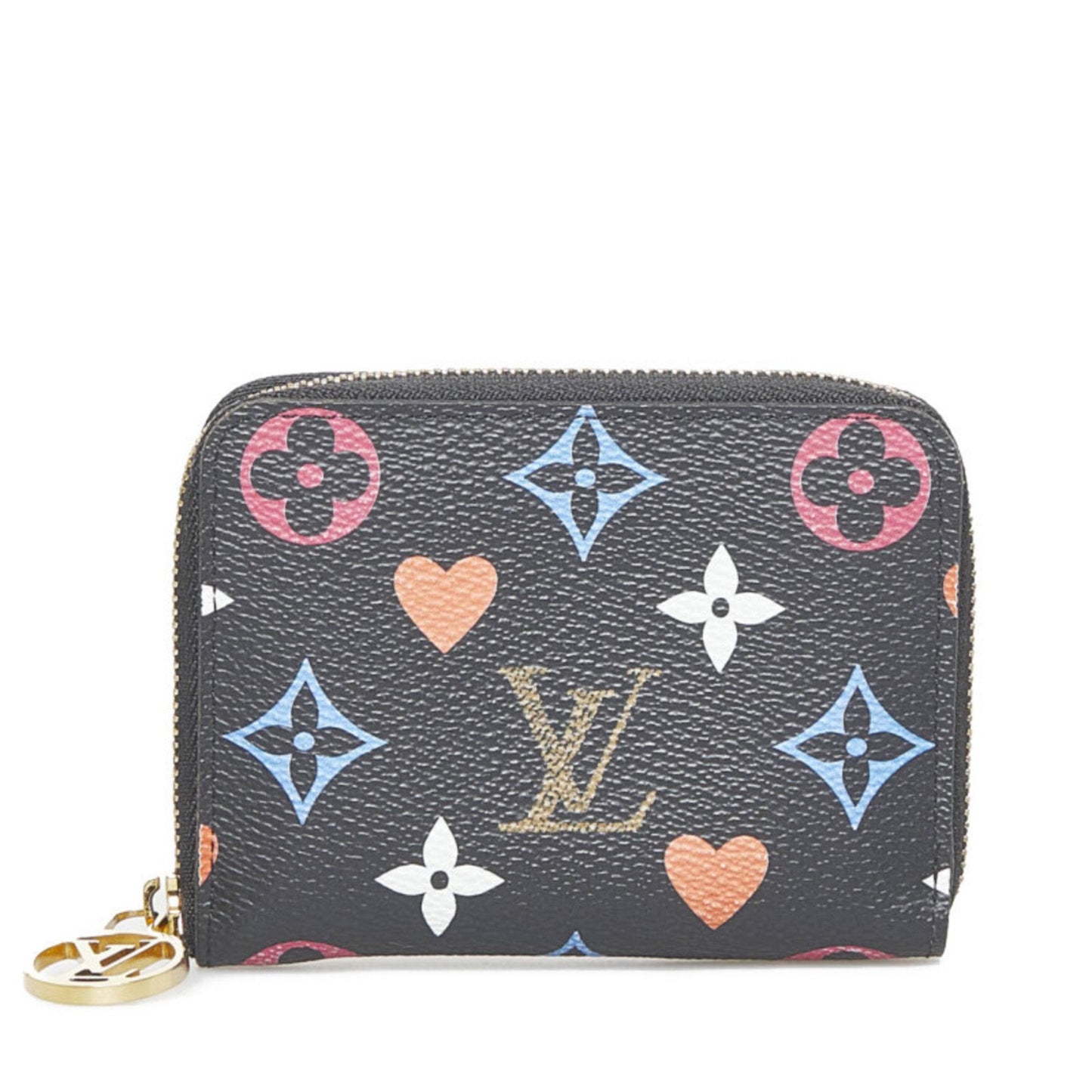 Louis Vuitton  Monogram Game On Zippy Coin Purse Case M80305 Noir Black PVC Leather Ladies