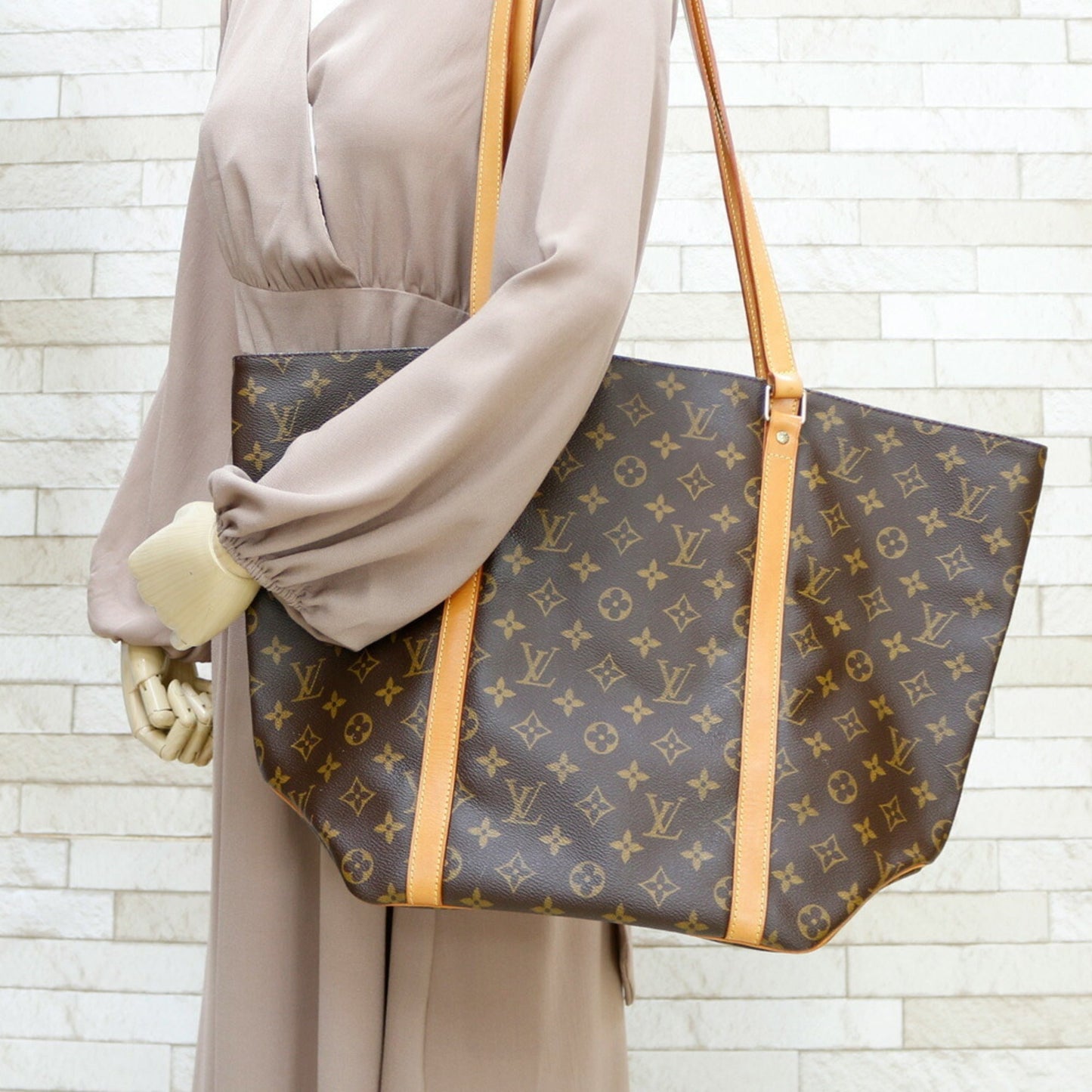 Louis Vuitton  Handbag Monogram Louis Vuitton  Sack M51108 Brown Women's Canvas