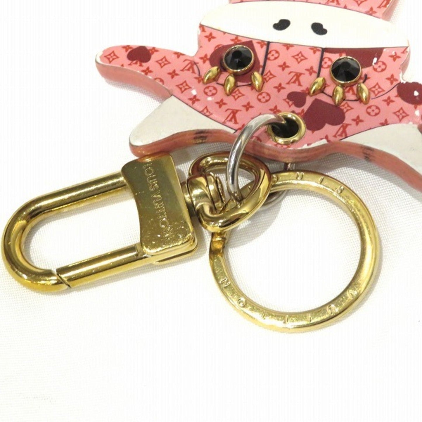 Louis Vuitton  Monogram Porto Cle LV Rodeo M80243 Charm Brand Accessory Key Ring Keychain Ladies