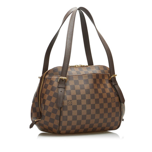 Louis Vuitton  Damier Belem MM Handbag Shoulder Bag N51174 Brown PVC Leather Women's