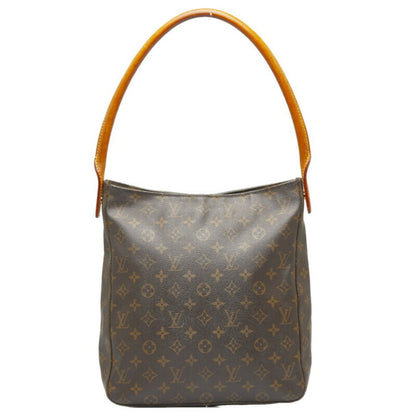 Louis Vuitton  Monogram Looping GM Shoulder Bag Handbag M51145 Brown PVC Leather Ladies