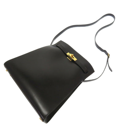 Hermes Kelly Sport Boxcalf Black A Stamped Shoulder Bag