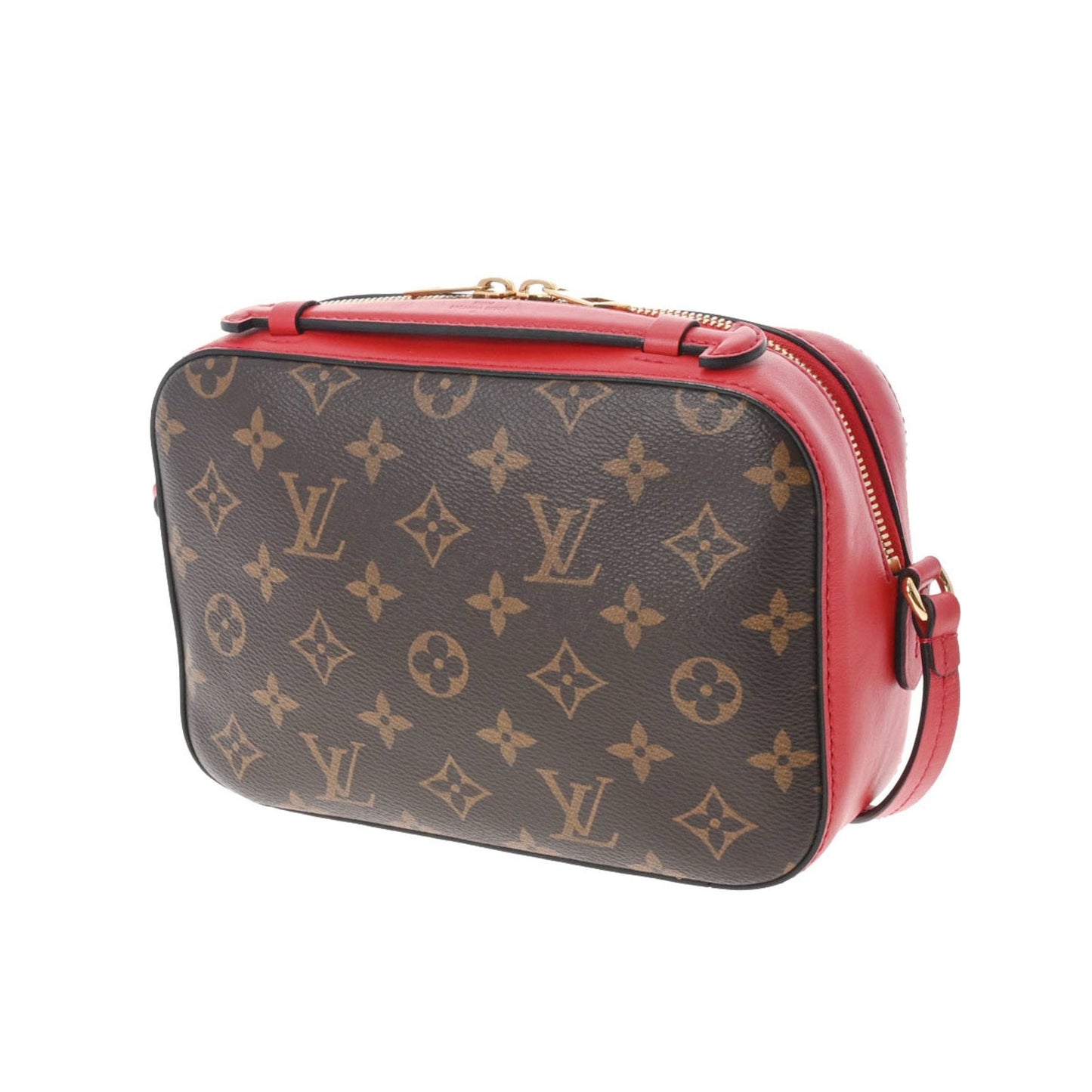 Louis Vuitton  Monogram Santonju Coquelicot M43556 Ladies Canvas Shoulder Bag