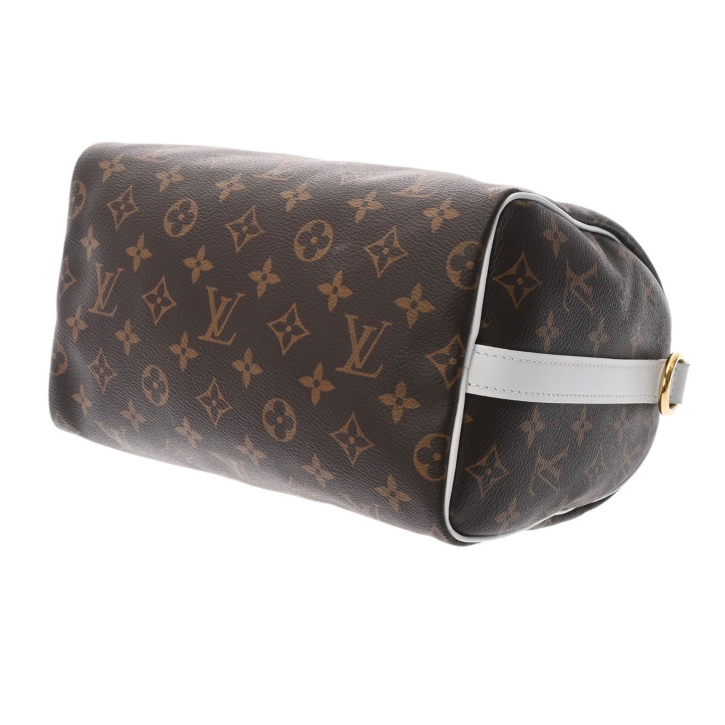 Louis Vuitton  Monogram Speedy Bandouliere 25 Brown White M20754  Canvas Handbag