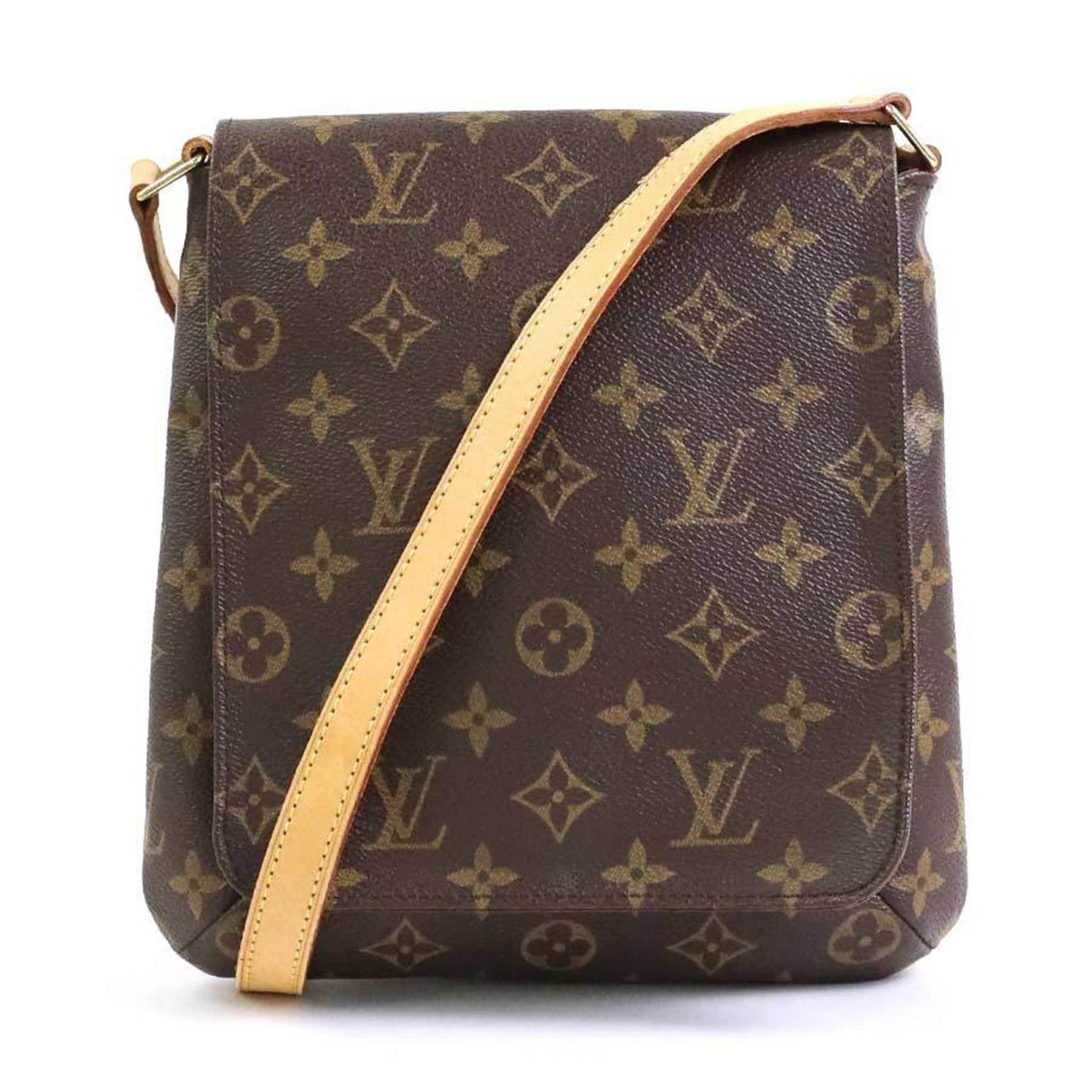 LOUIS VUITTON Diagonal Shoulder Bag Monogram Musette Salsa Long Canvas Brown Unisex M51387