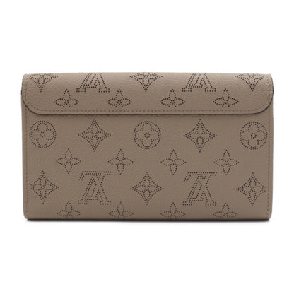 Louis Vuitton  Portefeuille Iris Bifold Wallet M60144 Monogram Mahina Galle Beige Series Silver Hardware Long