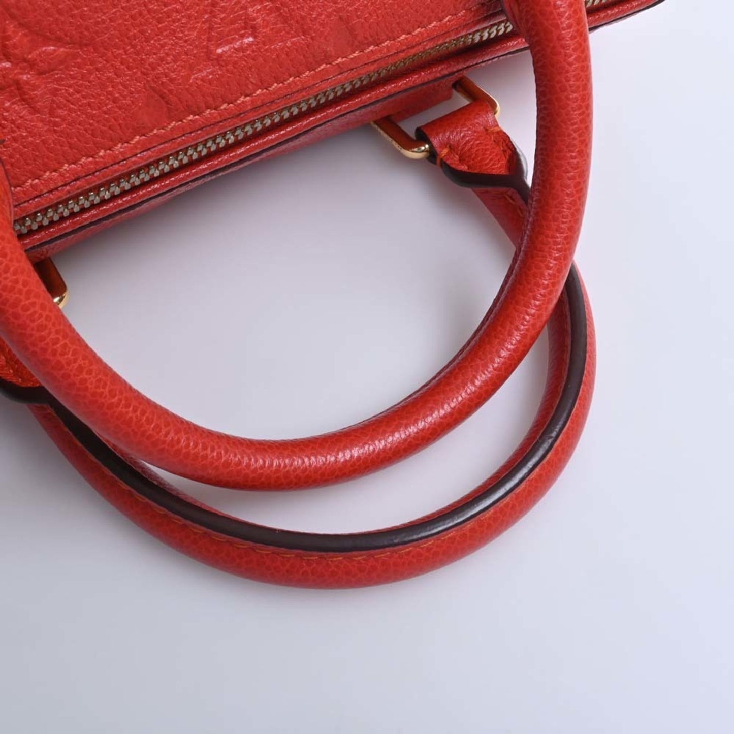 LOUIS VUITTON Empreinte Speedy Bandouliere 25 Handbag M40758 Red Ladies