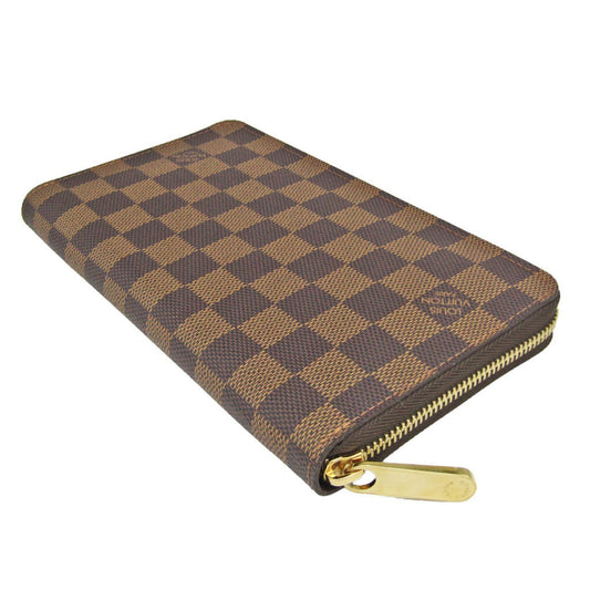 LOUIS VUITTON Damier Zippy Organizer N60003 Men,Women Damier Canvas Long Wallet [bi-fold] Ebene