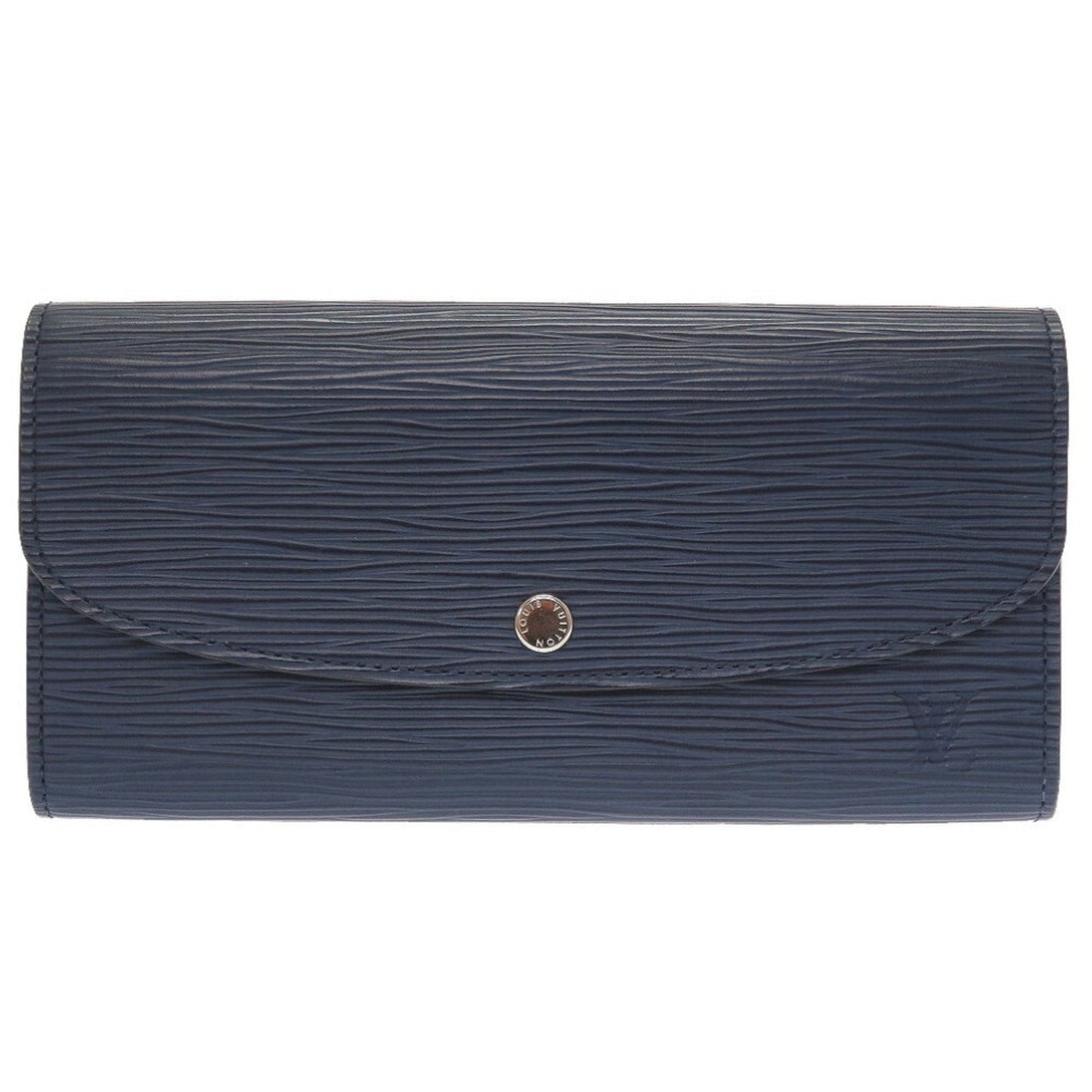 Louis Vuitton  Epi Portefeuille Emily M60854 Leather Andigo Blue Long Wallet