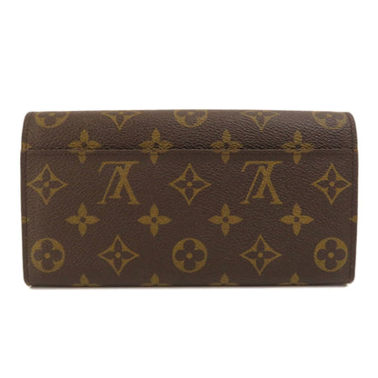 Louis Vuitton  M60531 Portefeuille Sarah Monogram Long Wallet Canvas Women's