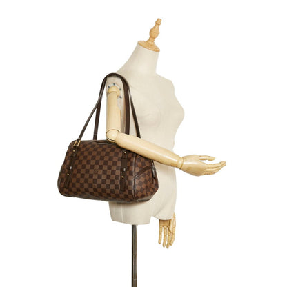 Louis Vuitton  Damier Rivington GM Handbag Shoulder Bag N41158 Brown PVC Leather Women's