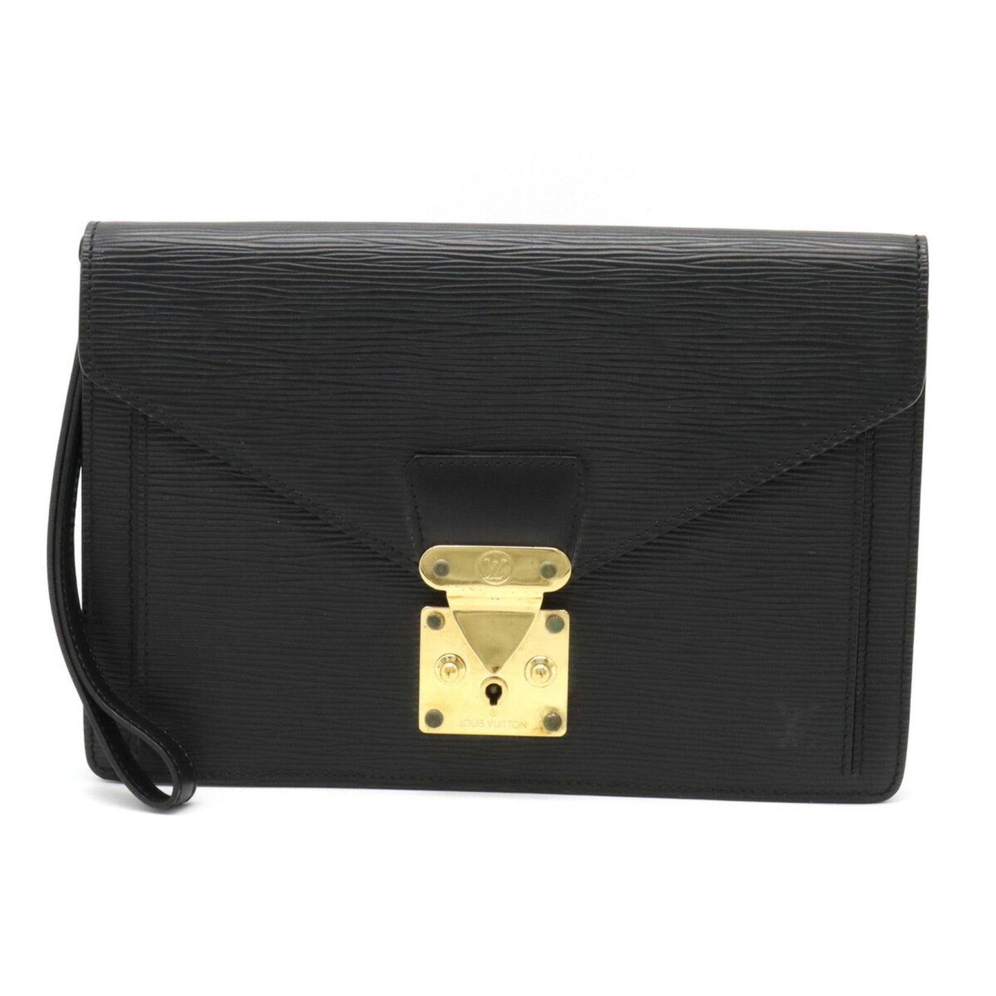 Louis Vuitton  Epi Pochette Serie Dragonne Second Bag Noir Black Key Missing M52612