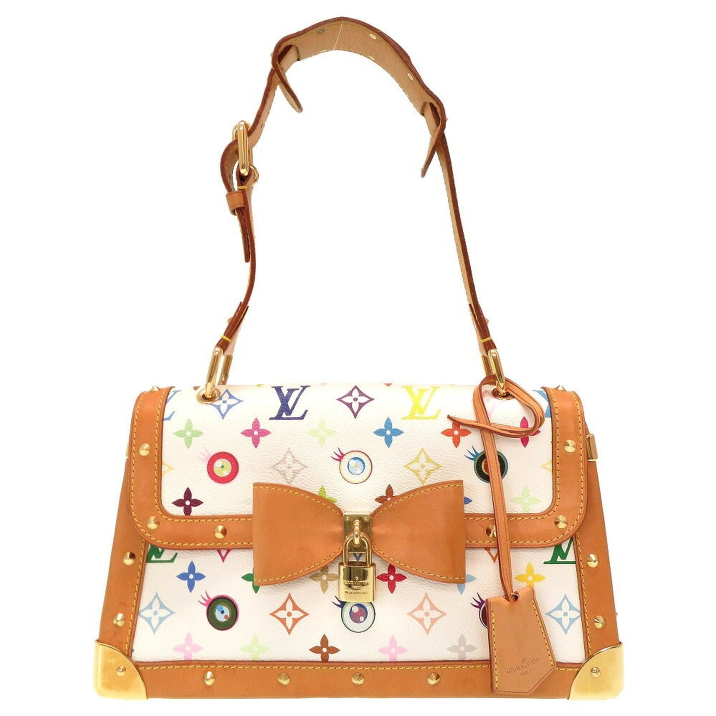 Louis Vuitton  Eye Miss You Sack Mule Monogram Multicolor Blanc M92051 Handbag Bag White