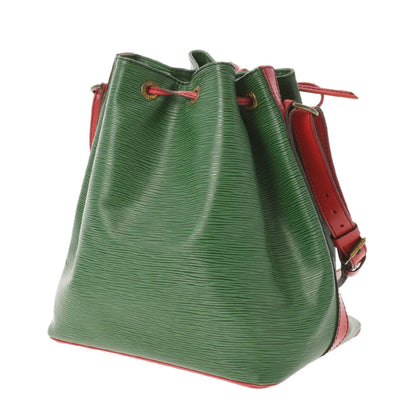 Louis Vuitton  Epi Petit Noe Bicolor Green / Red M44147 Women's Leather Shoulder Bag