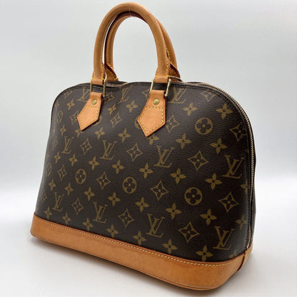 LOUIS VUITTON Alma [old] M51130 Monogram Handbag Brown PVC