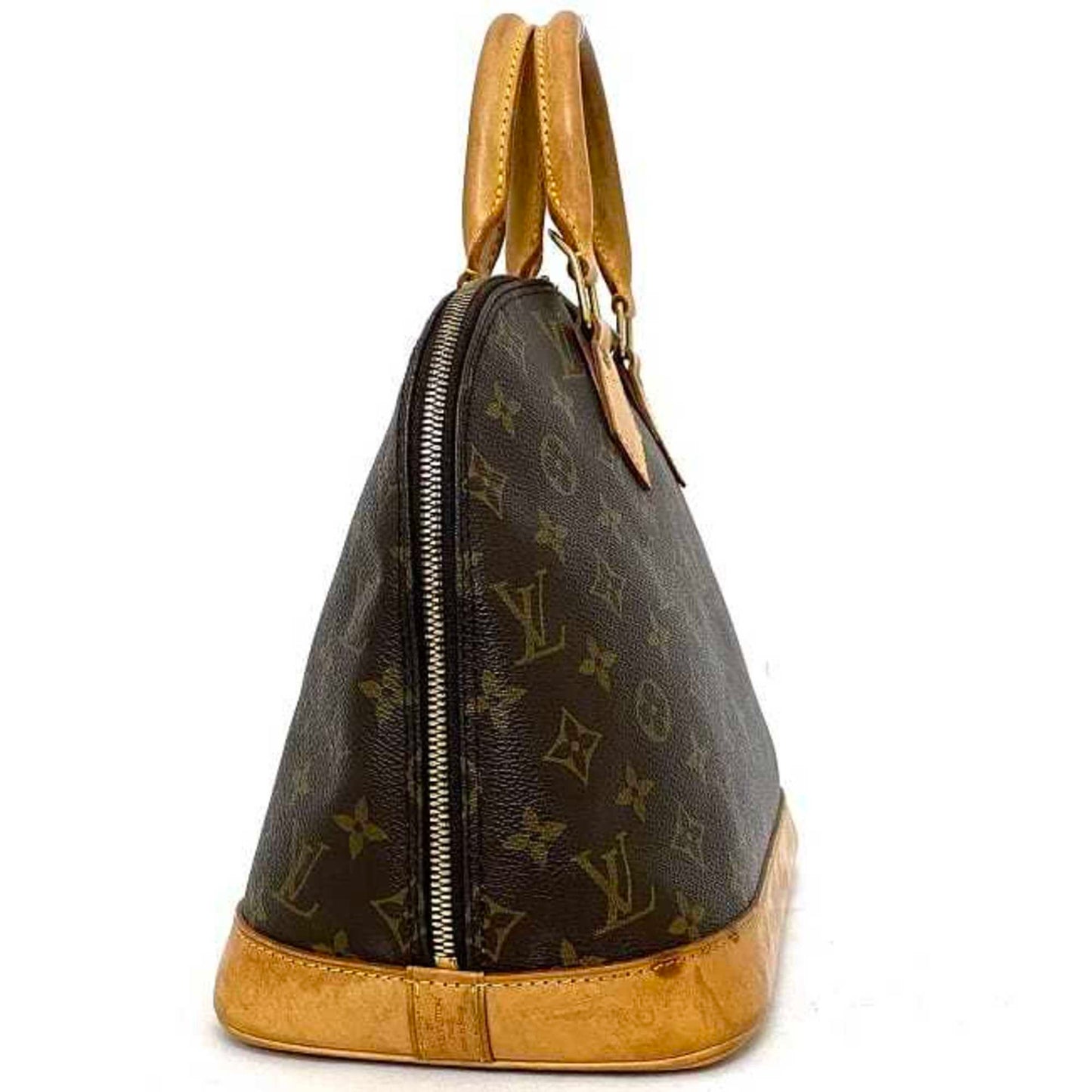 Louis Vuitton  Handbag Alma PM Brown Beige Monogram M51130 Canvas Nume BA0927  Ladies