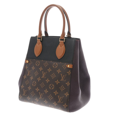 Louis Vuitton  Monogram Fold Tote PM Noir Wine M45389 Women's Canvas Bag