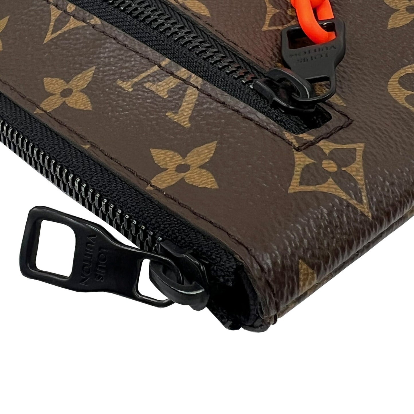 Louis Vuitton  Pochette A4 Virgil Abloh Clutch Bag Monogram Solar Ray Brown Orange Tea M44484 TN0149 Men's