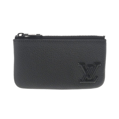 LOUIS VUITTON Aerogram Pochette Cle Noir M81031 Men's Leather Coin Case