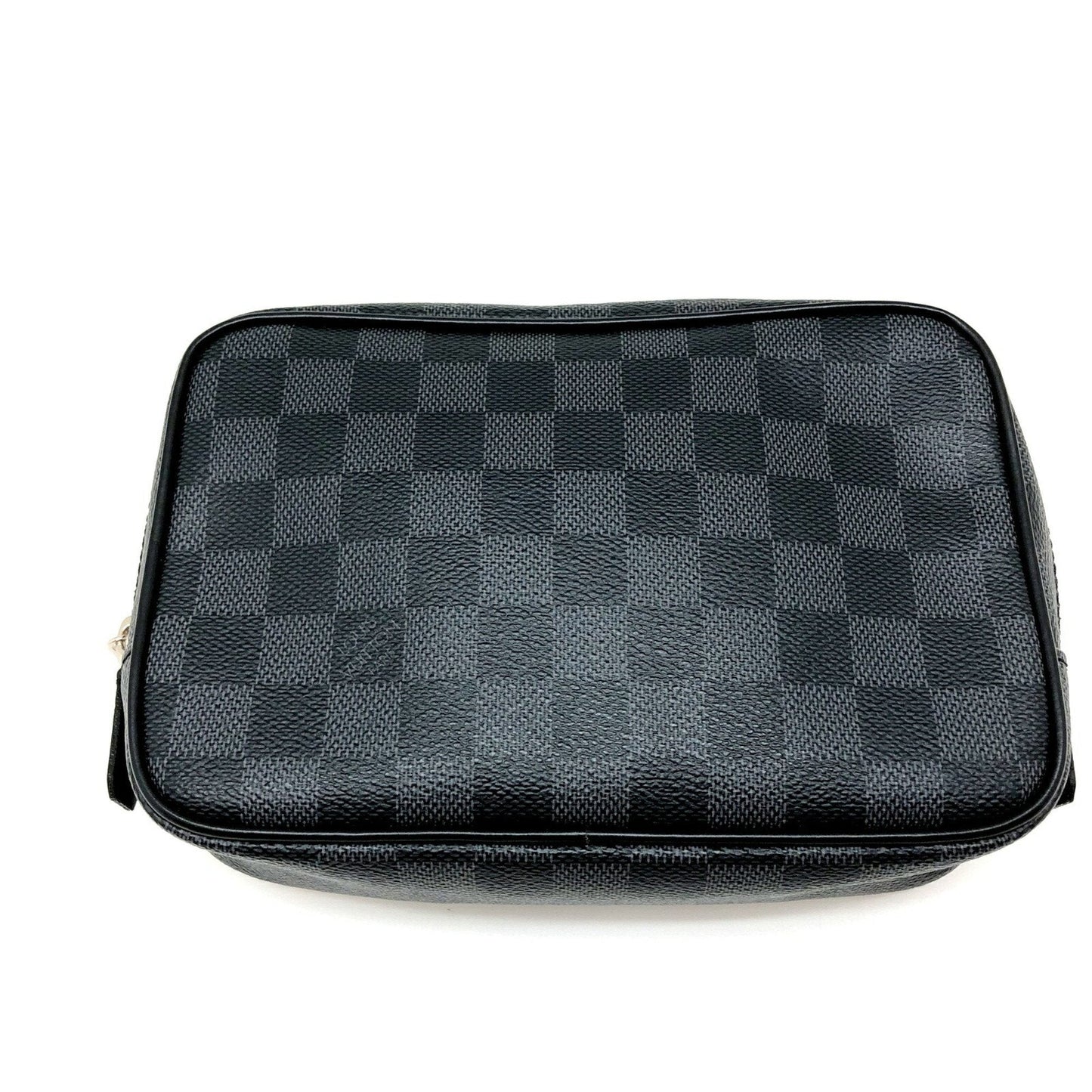 Louis Vuitton  Truth Toilette PM N47522 Damier Graphite Black Silver Hardware Pouch Men's