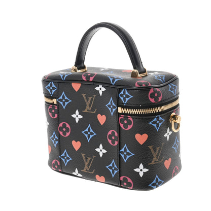 Louis Vuitton  Monogram Game On Vanity PM Noir M57482 Women's Canvas Bag