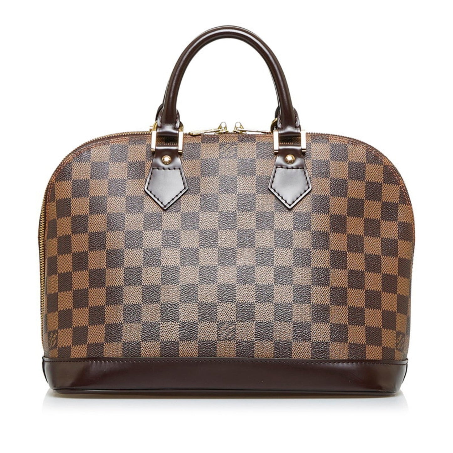 Louis Vuitton  Damier Alma Handbag N53151 Brown PVC Leather Ladies