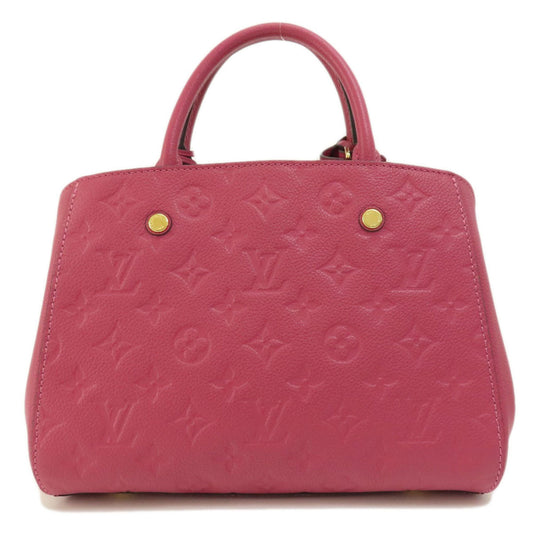 Louis Vuitton  Montaigne BB Rose Handbag Amplant Ladies