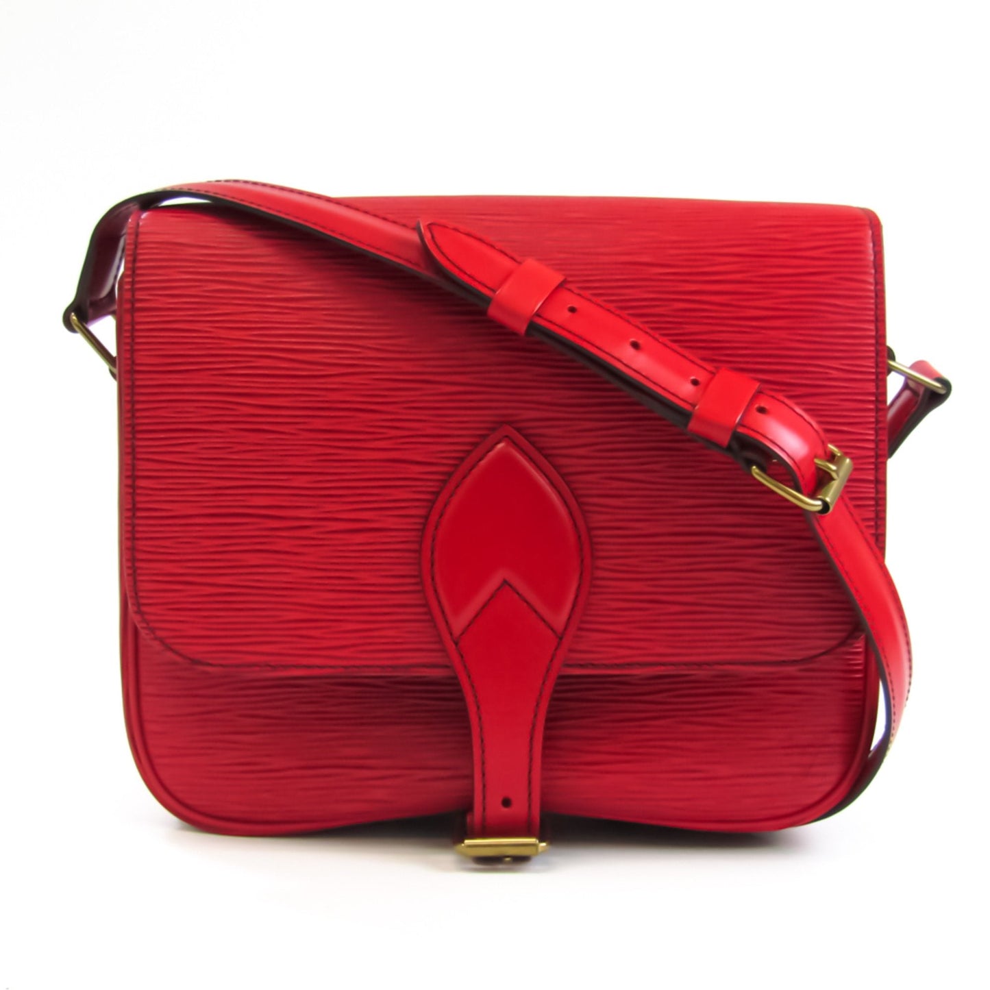 Louis Vuitton  Epi Cartouchiere M52247 Women's Shoulder Bag Castilian Red