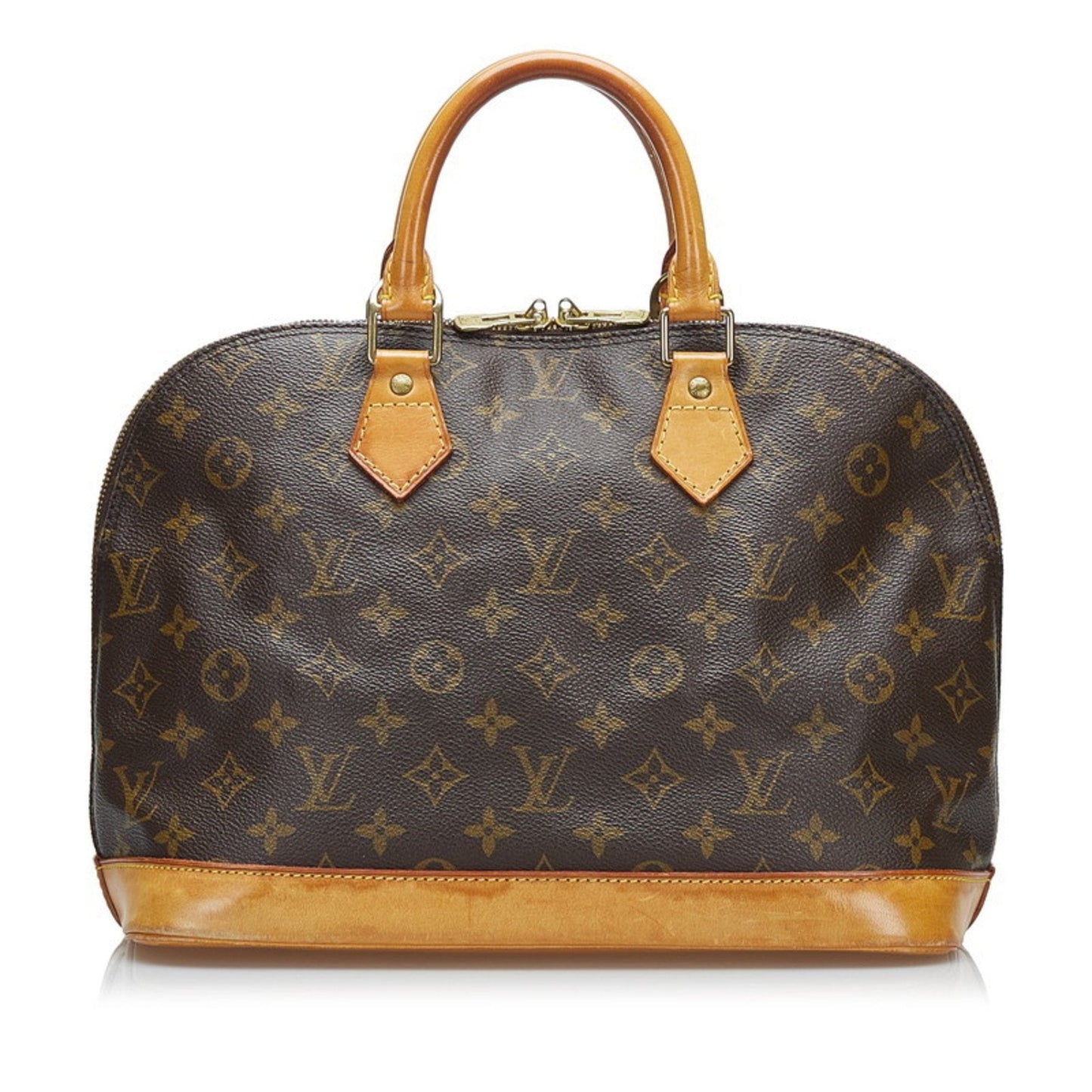 Louis Vuitton  Monogram Alma PM Handbag M51130 Brown PVC Leather Ladies